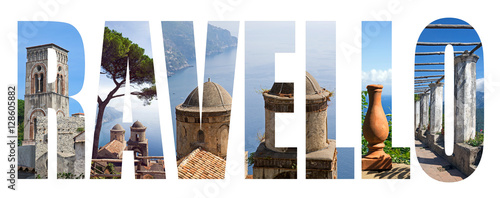 Ravello landmarks letters, Italie