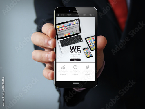 wedesign businessman smartphone