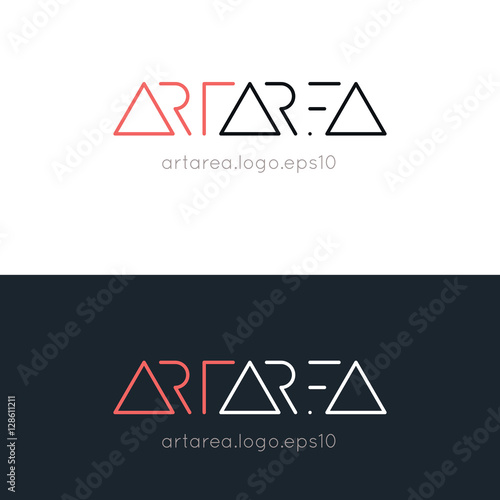 Free Download Stylish minimalistic text logo for art area - GFXLoad