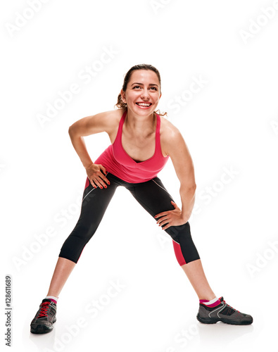 Fit woman exercising © Denys Kurbatov