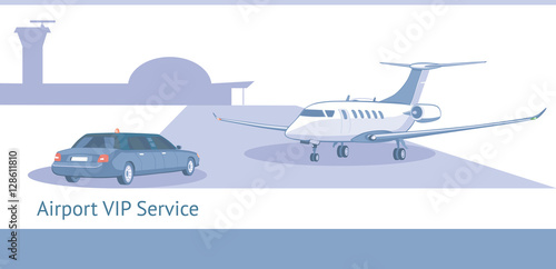 VIP or business class passengers service.