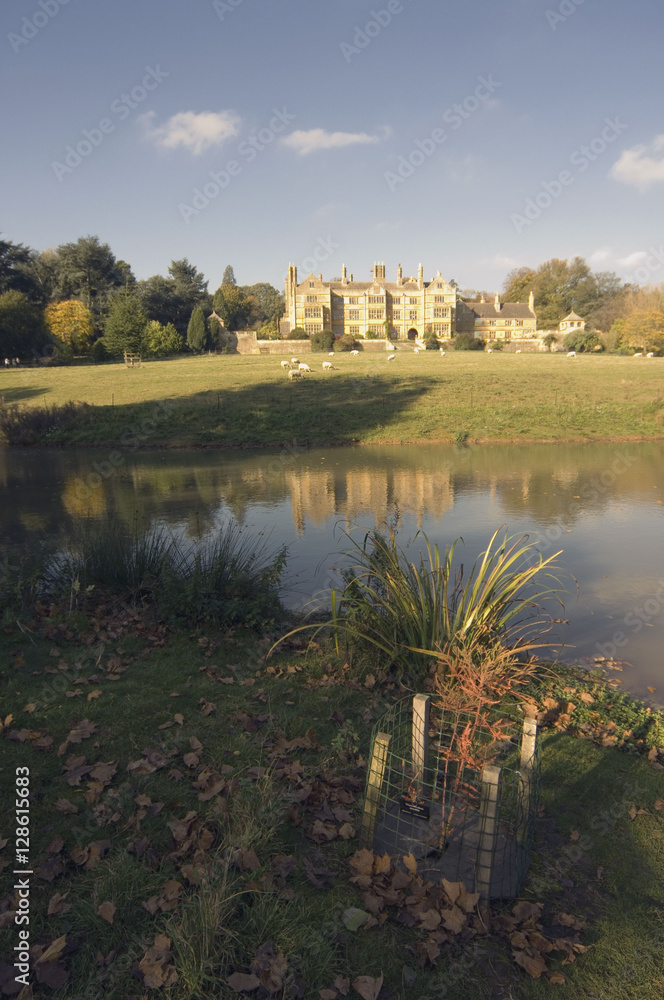 Fototapeta premium grounds of batsford stately home and arboretum cotswolds england