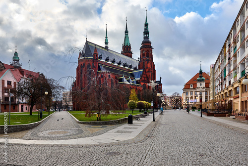 Saint Peter and Saint Paul Cathedral in Legnica city. Poland