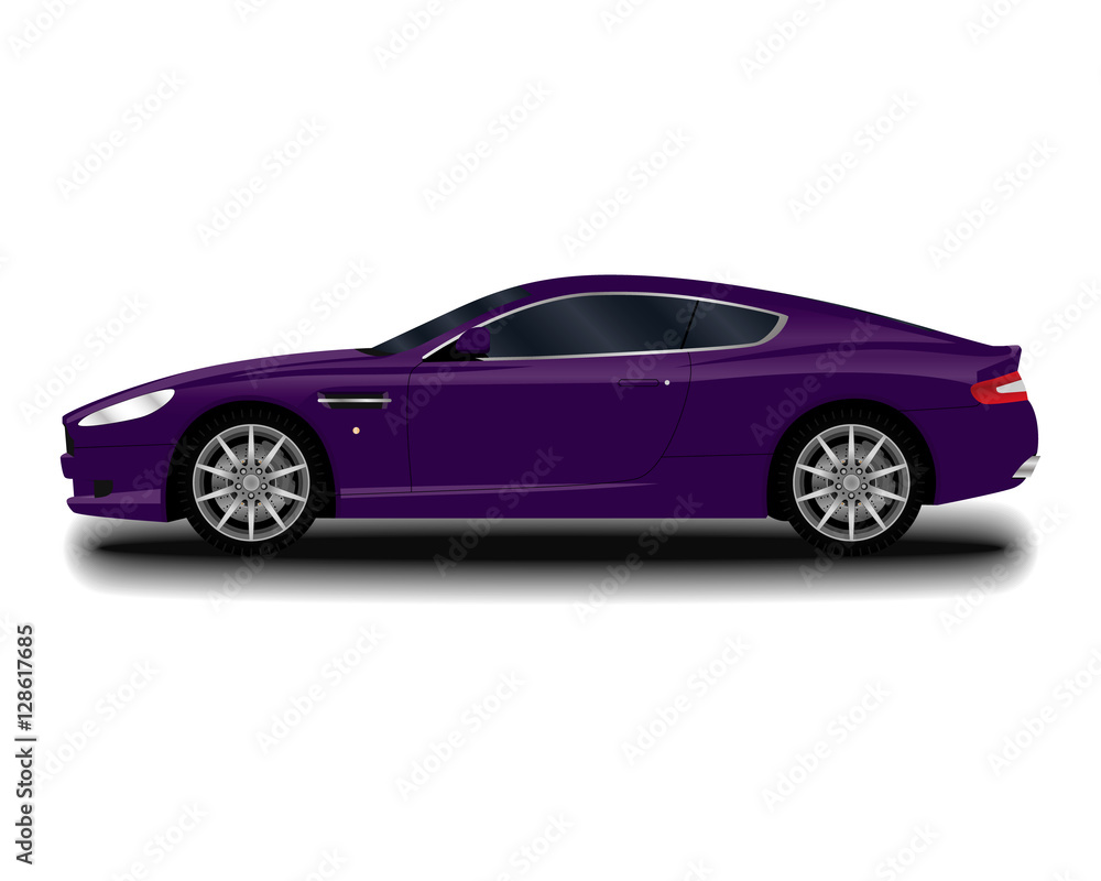 Fototapeta premium realistic sport car set.