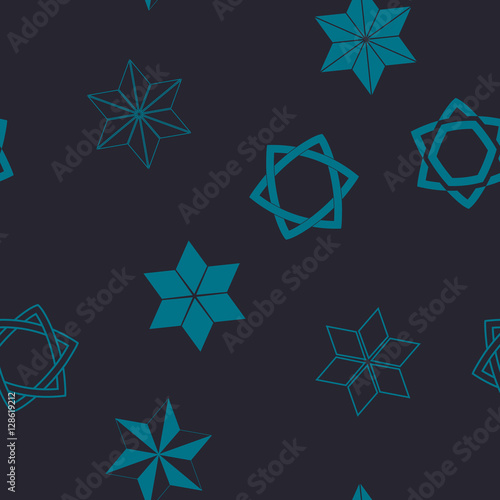 seamless pattern with star of David traditional Jewish symbol for your design