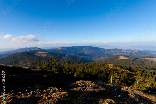 Fototapeta Naklejka Na Ścianę i Meble -  Beautiful autumn Beskidy mountains landscape