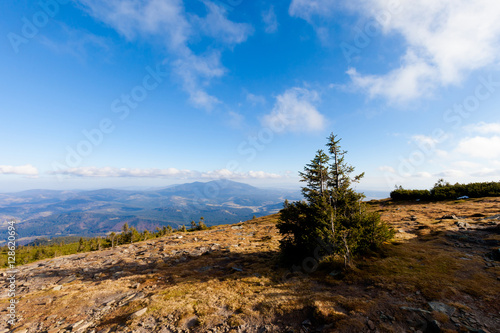 Fototapeta Naklejka Na Ścianę i Meble -  Beautiful autumn Beskidy mountains landscape