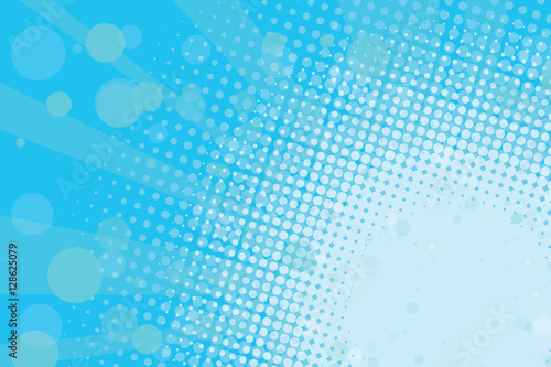 Light blue halftone retro background