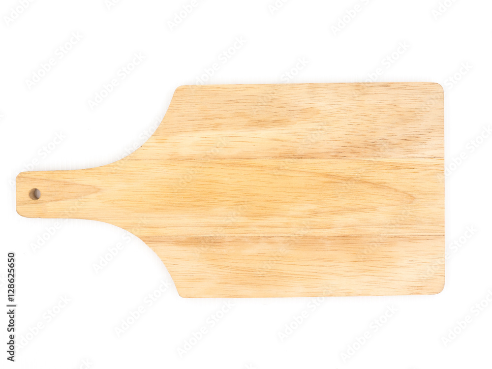 Wooden tray on white background Wooden tray on white background