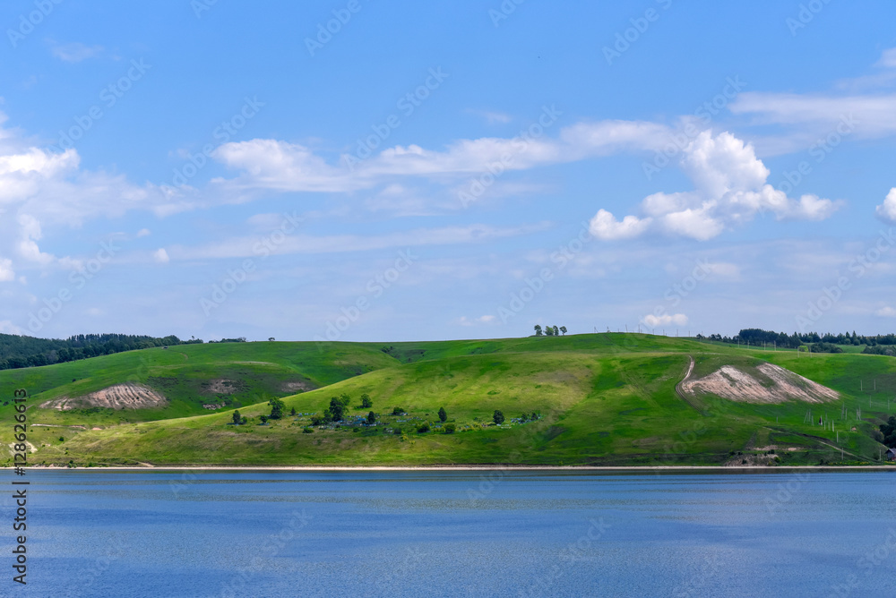 Panoramic view of Volga