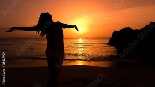 Enjoying the beach