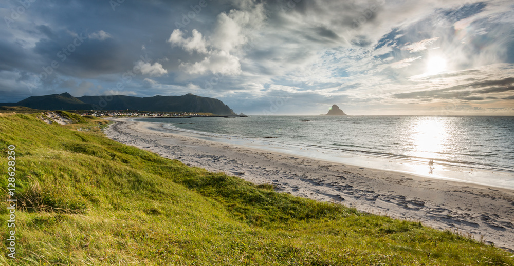 Beach of Bleik, Andoya, Vesteralen, Norway Beach of Bleik, Andoya, Vesteralen, Norway