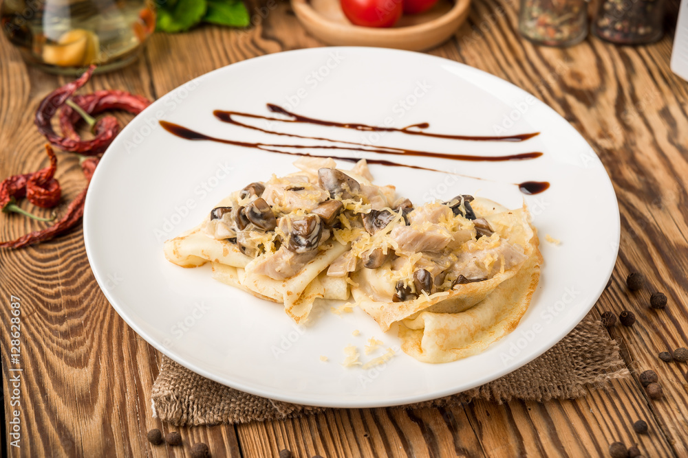 healthy food beautiful and tasty food on a plate