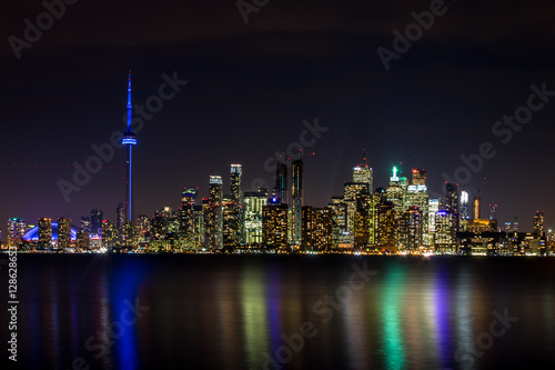Toronto Skyline at night - Toronto  Ontario  Canada