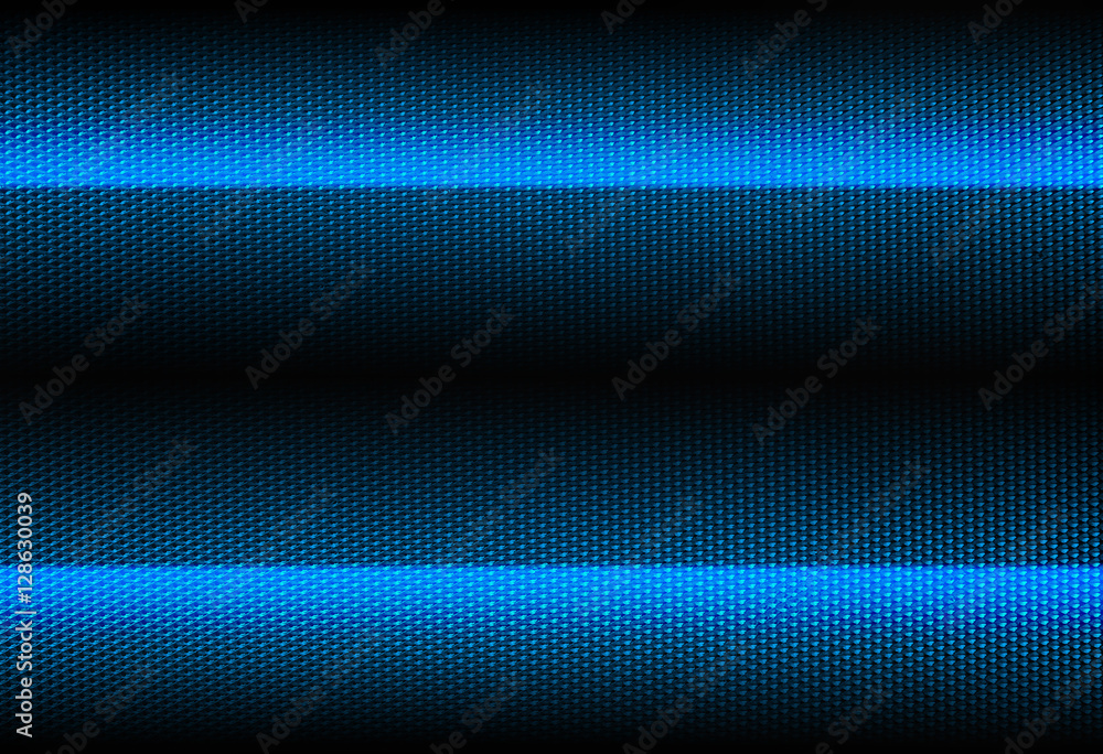 blue striped metallic background with embossed texture closeup