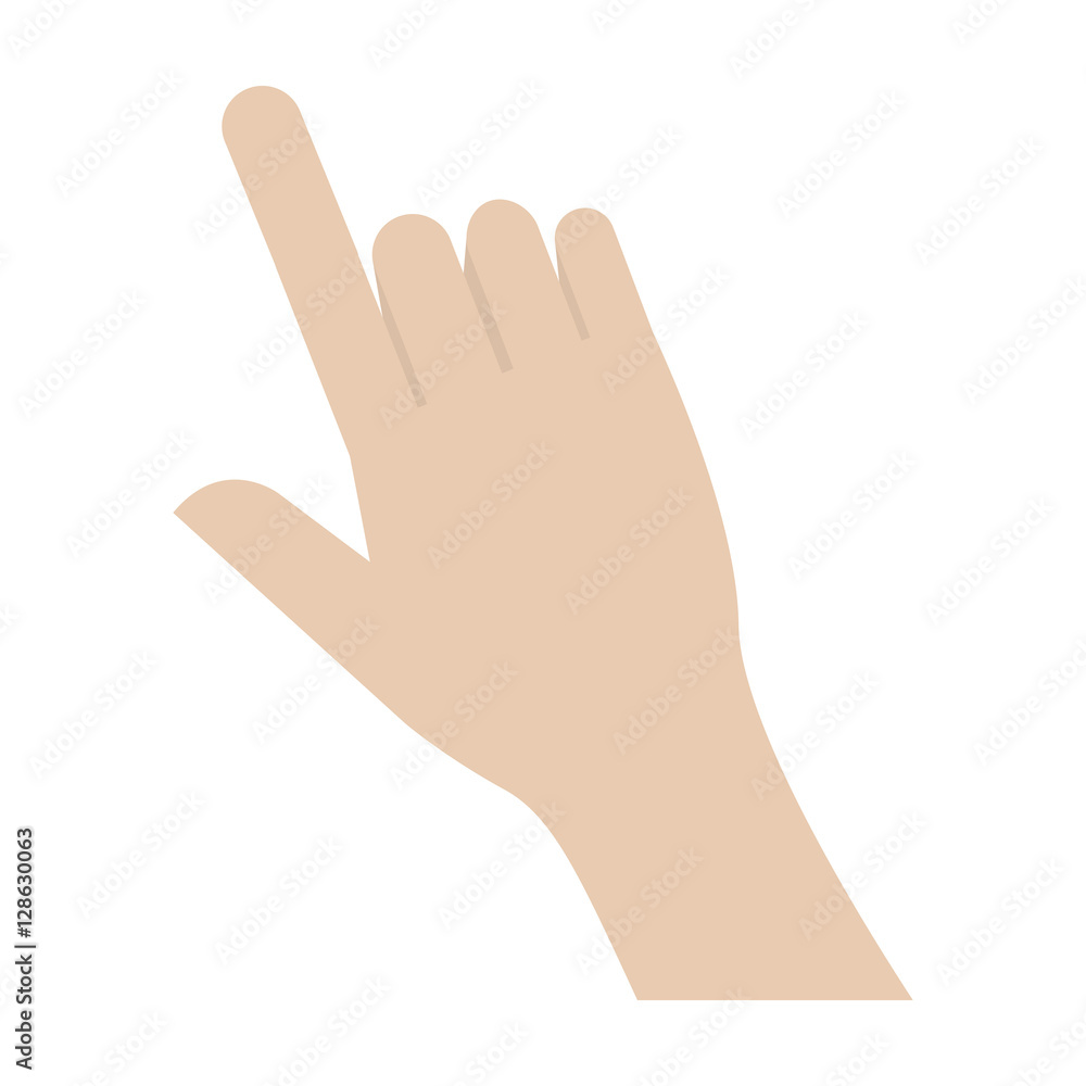 Human hand icon. Finger gesture palm and communication theme. Isolated design. Vector illustration Human hand icon. Finger gesture palm and communication theme. Isolated design. Vector illustration