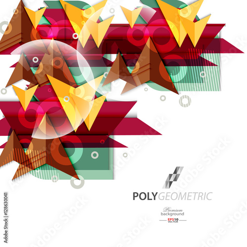 Polygeometric abstract background