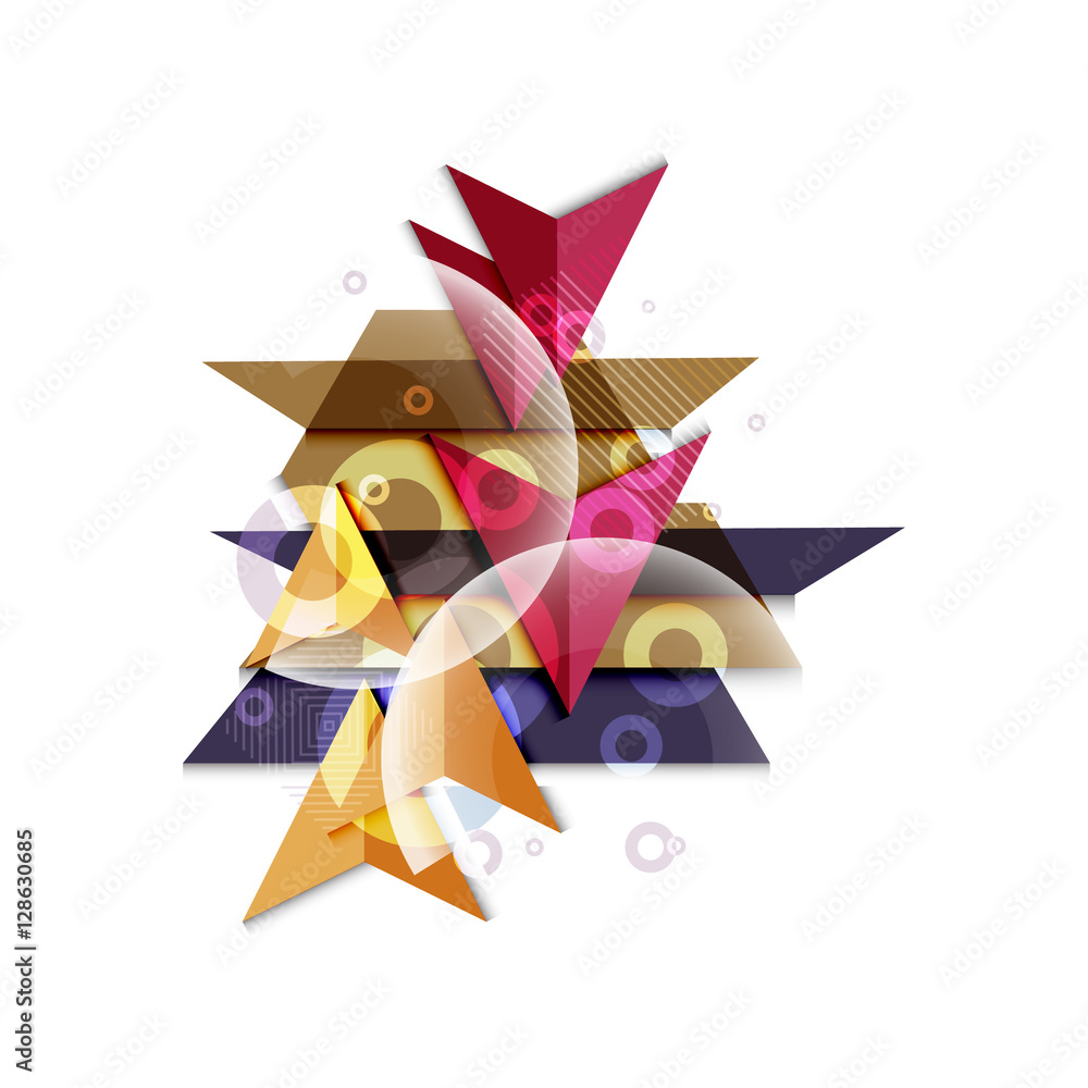 Polygeometric abstract background