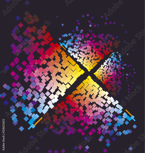 Modern colorful pattern wit...