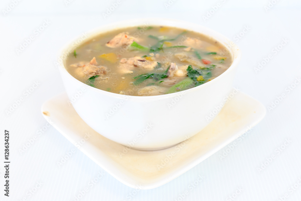 Hot spicy and sour thai cuisine soup