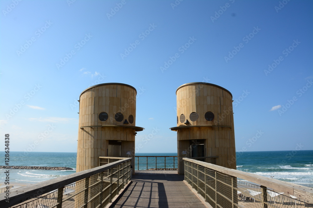 twin towers at sea
