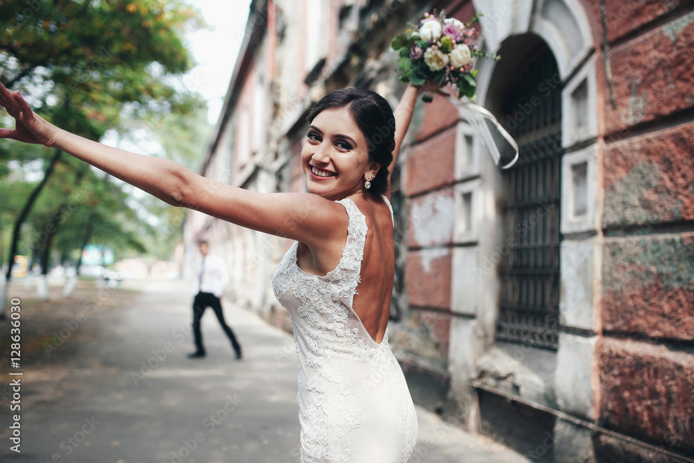 Bride on the street