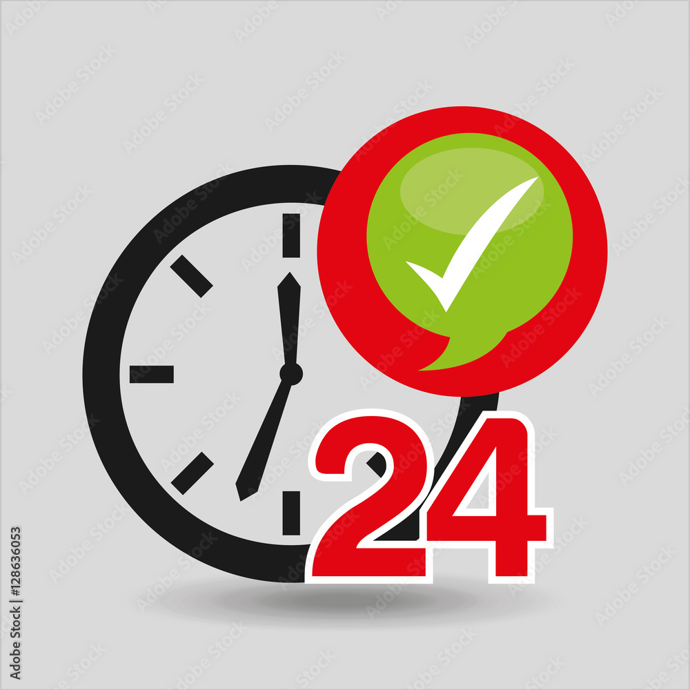 support 24 hours check in vector illustration eps 10 support 24 hours check in vector illustration eps 10
