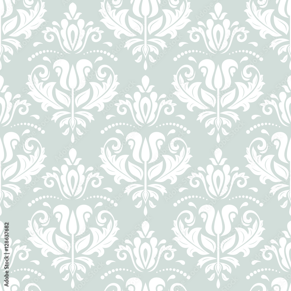 Damask vector classic pattern. Seamless abstract background with repeating elements Damask vector classic pattern. Seamless abstract background with repeating elements