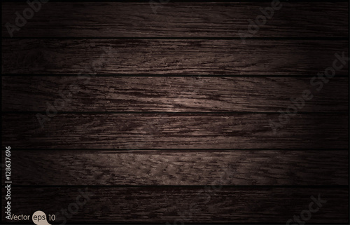 Dark wood texture. Vector