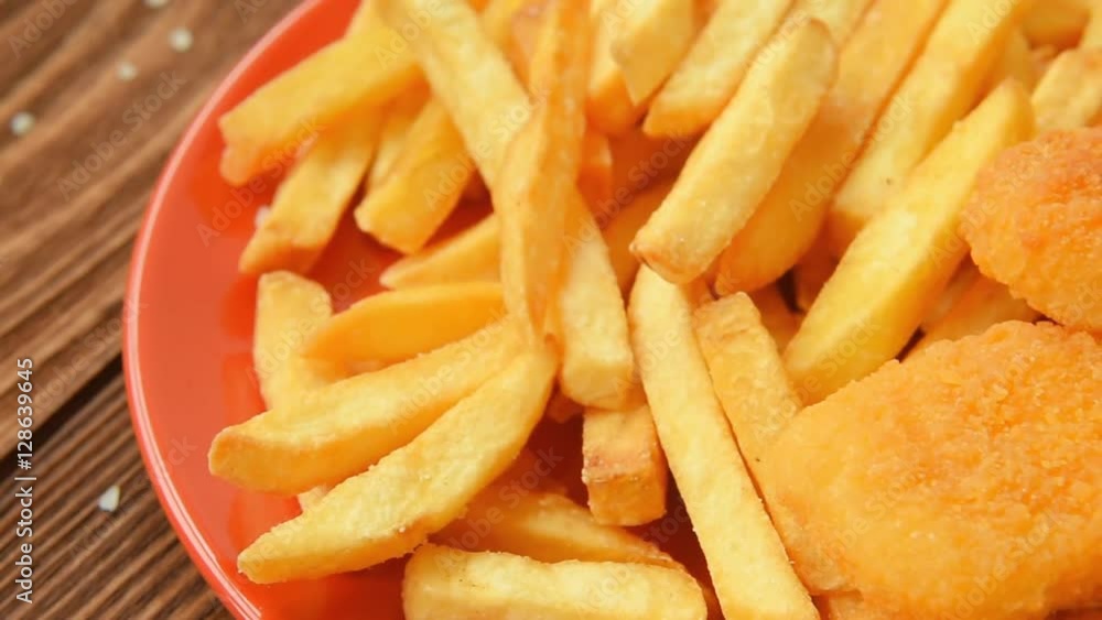 Homemade crunchy salty french fries Homemade crunchy salty french fries