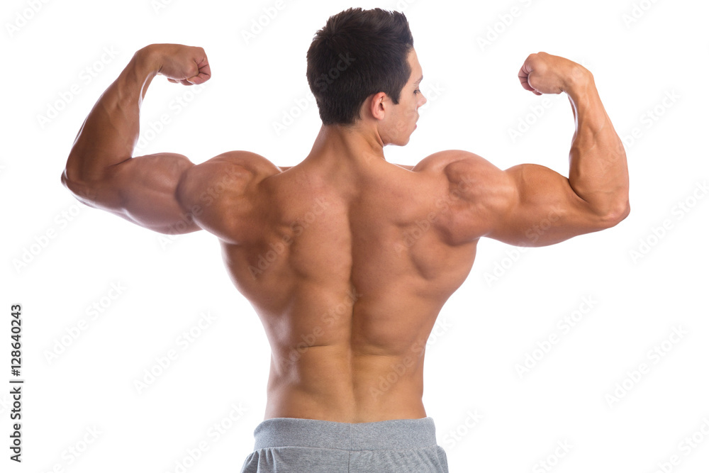 Bodybuilder Bodybuilding Muskeln Rücken Bizeps Mann stark musku Bodybuilder Bodybuilding Muskeln Rücken Bizeps Mann stark musku