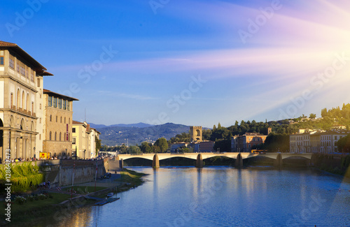 View of Florence. Bridge over the Arno River © Konstantin Kulikov