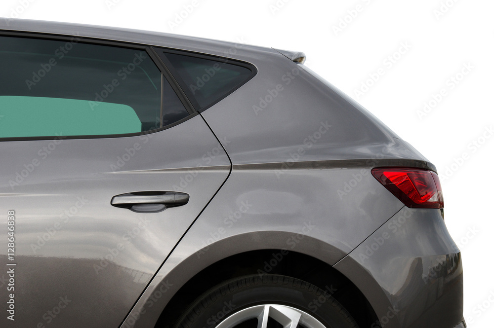 generic car, studio shot isolated on white