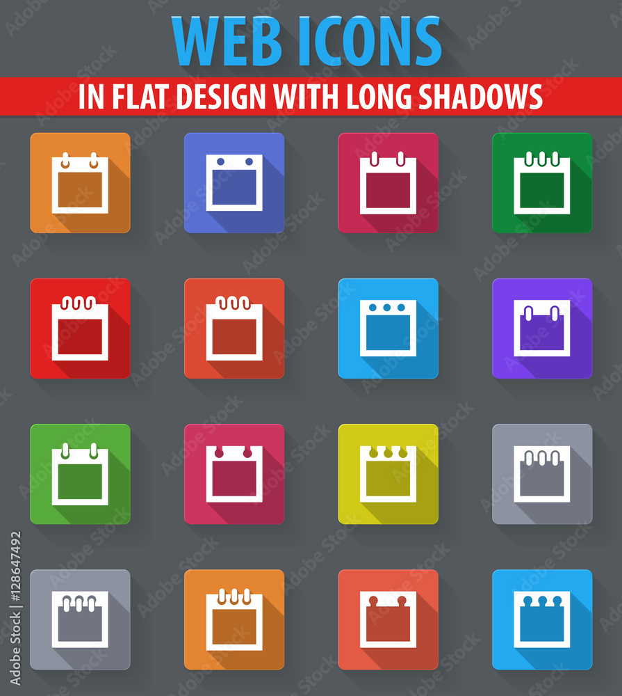 Calendar icons set Calendar icons set