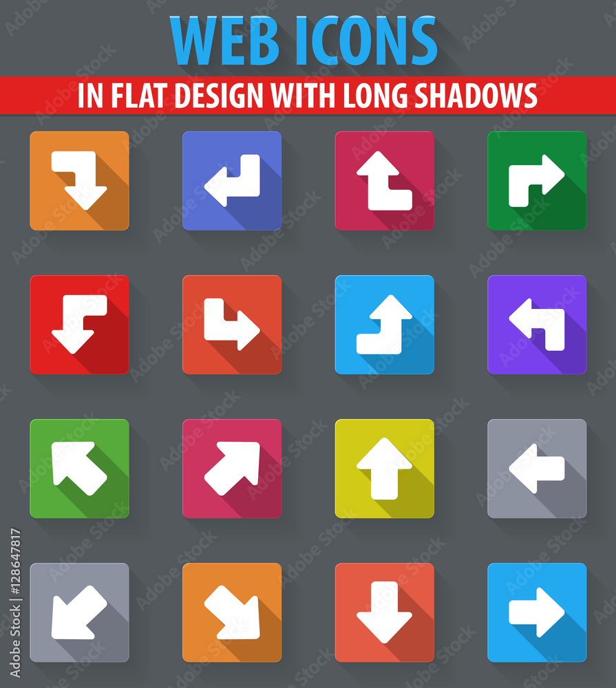 Arrows icons set Arrows icons set