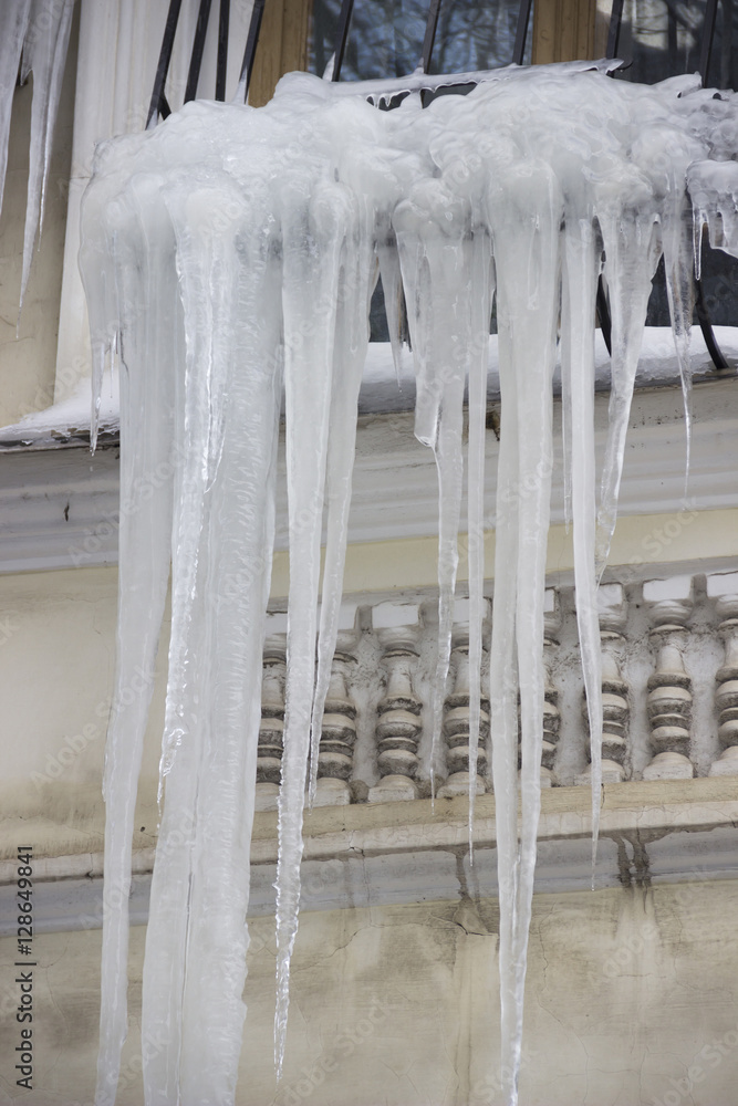 icicles on the window icicles on the window