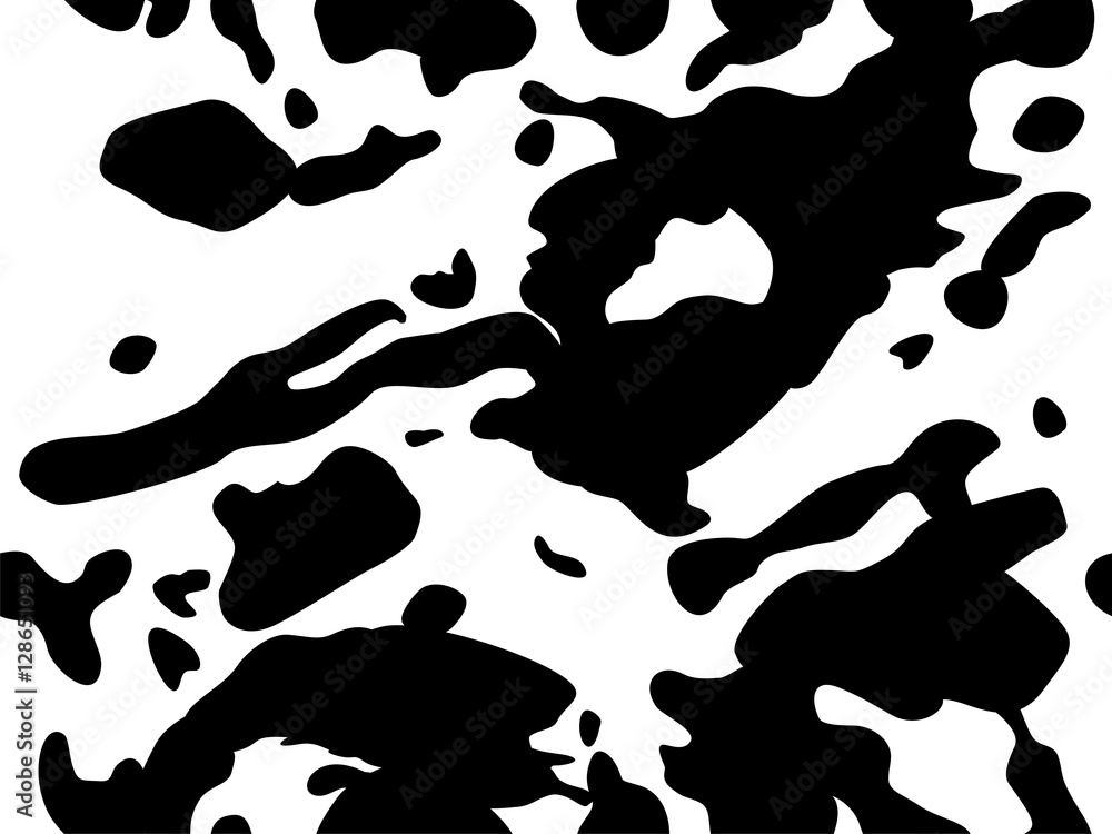 Seamless vector cow print. Seamless vector cow print.