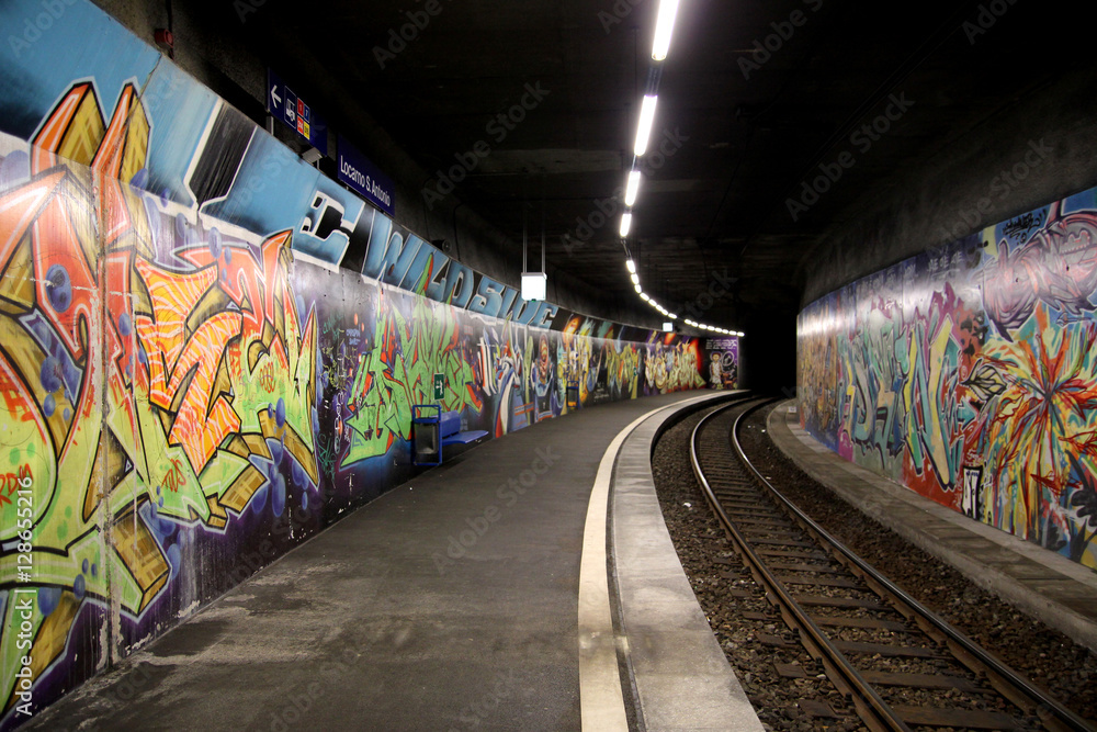 Fototapeta Stacja Graffiti
