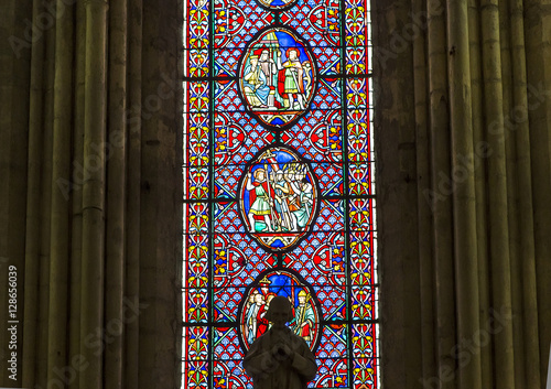 Cathedral Saint Gatien of Tours, Loire valley, France photo