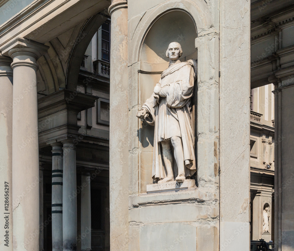 Obraz premium Statue of Piero Capponi, Uffizi Gallery Museum, 
