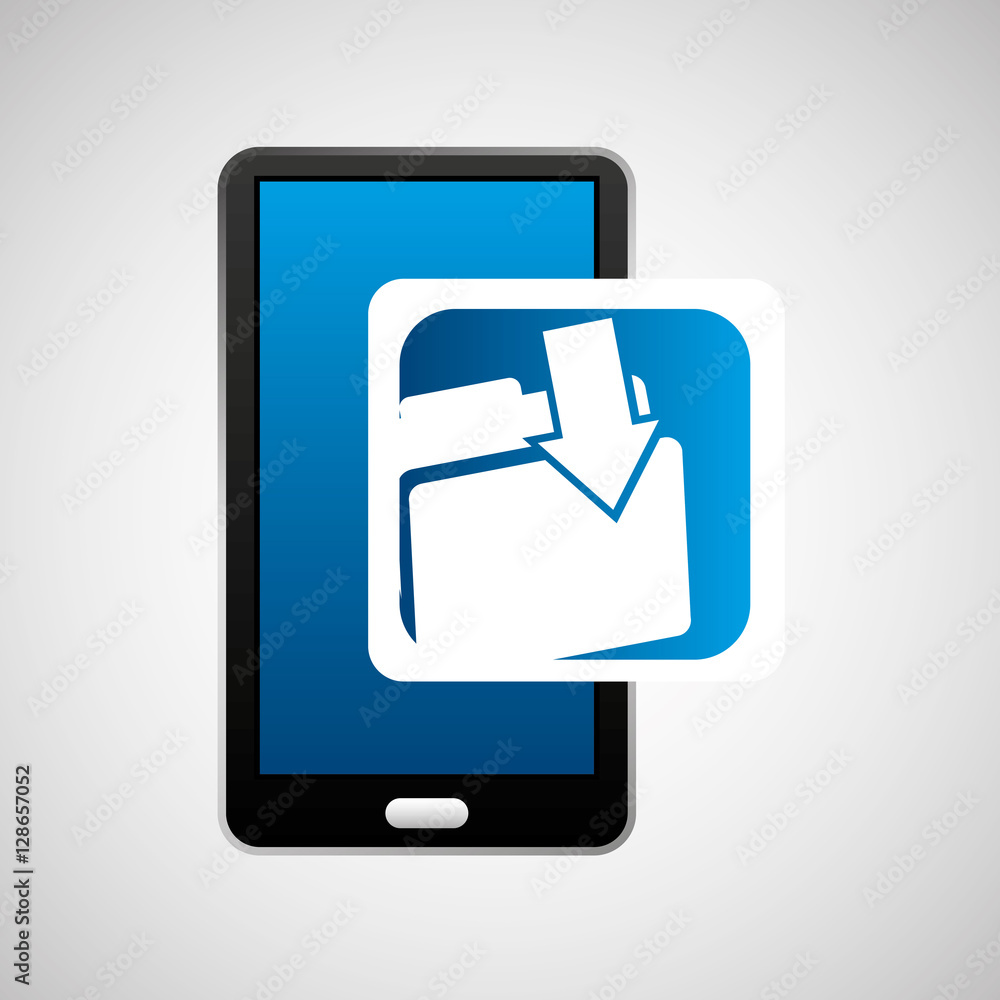 mobile phone icon file folder social media vector illustration eps 10 mobile phone icon file folder social media vector illustration eps 10