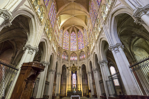 Cathedral Saint Gatien of Tours, Loire valley, France photo