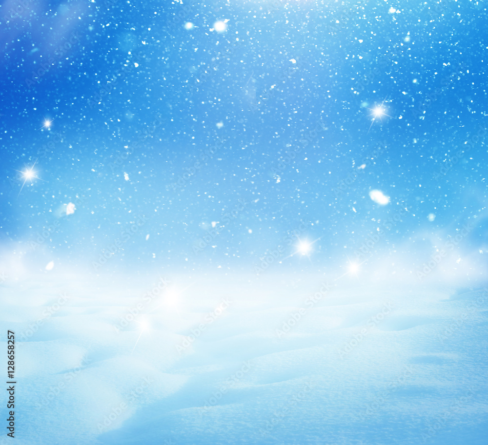 Fototapeta premium Winter Christmas landscape. 