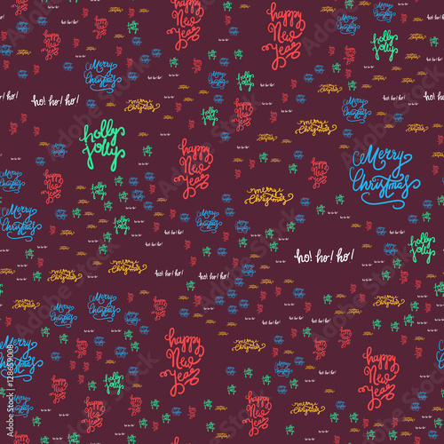Merry Christmas Seamless Pattern