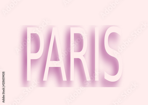 PARIS, LETTRES EN ROSE