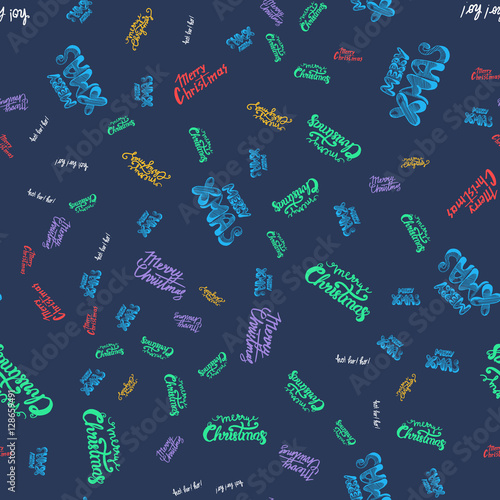 Merry Christmas Seamless Pattern