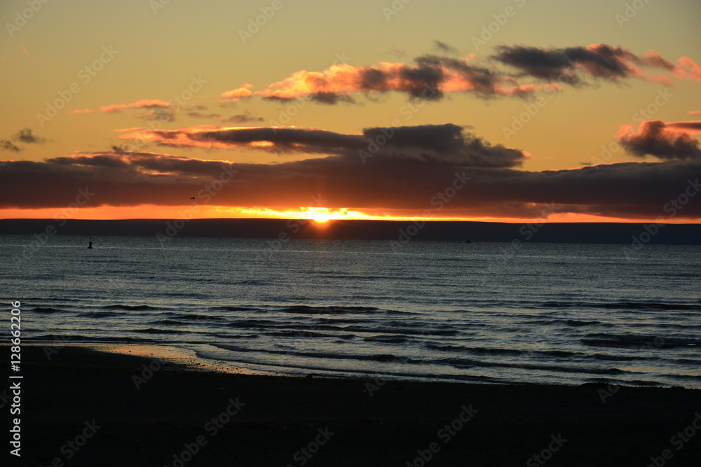Sunset in Punta Arenas Chile