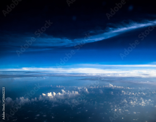 Slika na platnu Clouds in sky atmosphere panorama. Outdoor planet