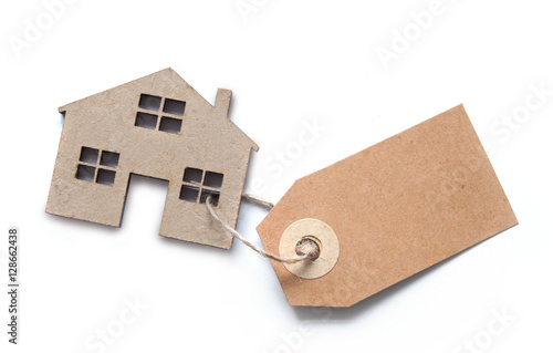 Real estate house shape wit...