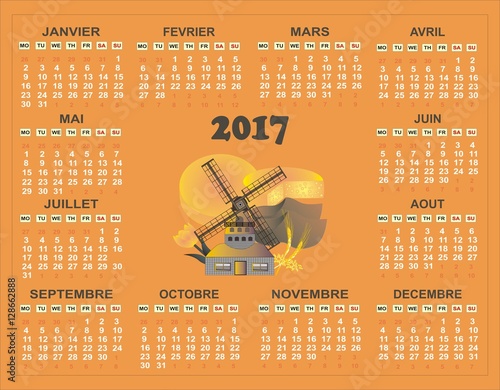 CALENDRIER  CALENDRIER 2017 